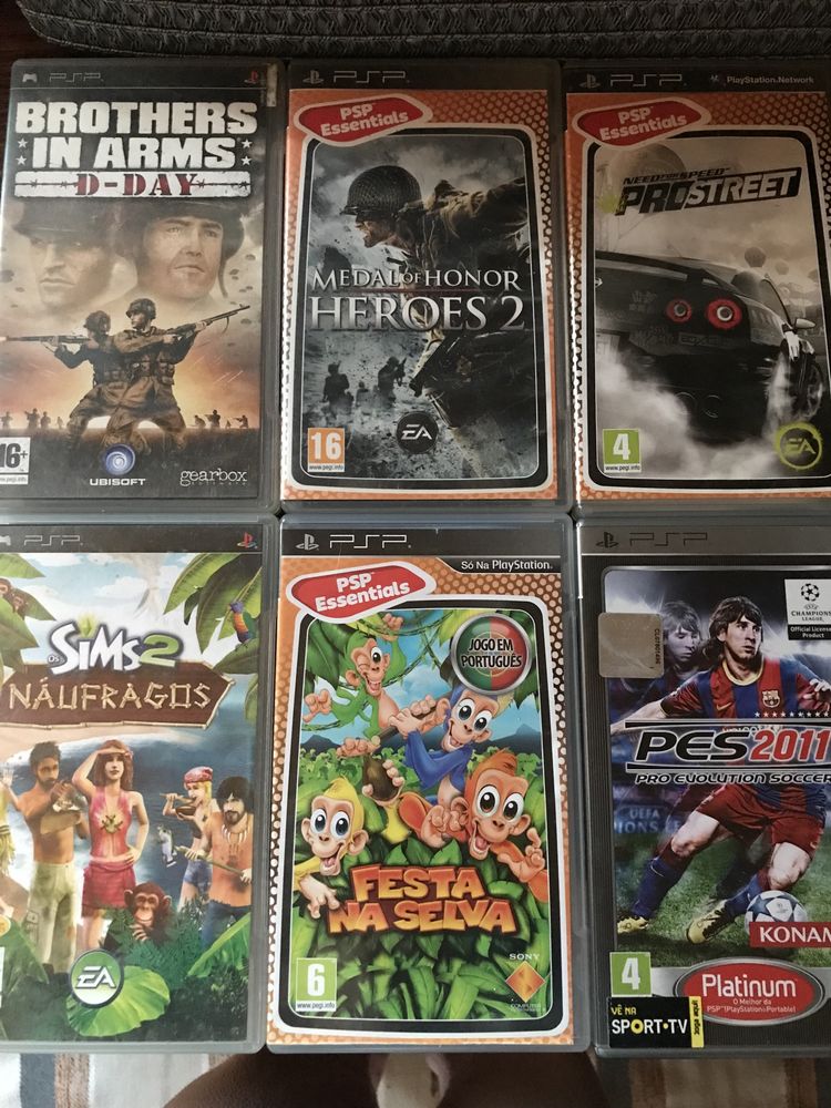 Psp preta e jogos