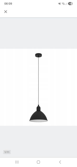 Eglo - Żyrandol na lince 1xE27/40W/230V