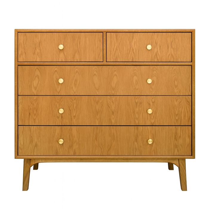 Komoda dębowa OD RĘKI – designerska, drewniana, handmade, mid-century