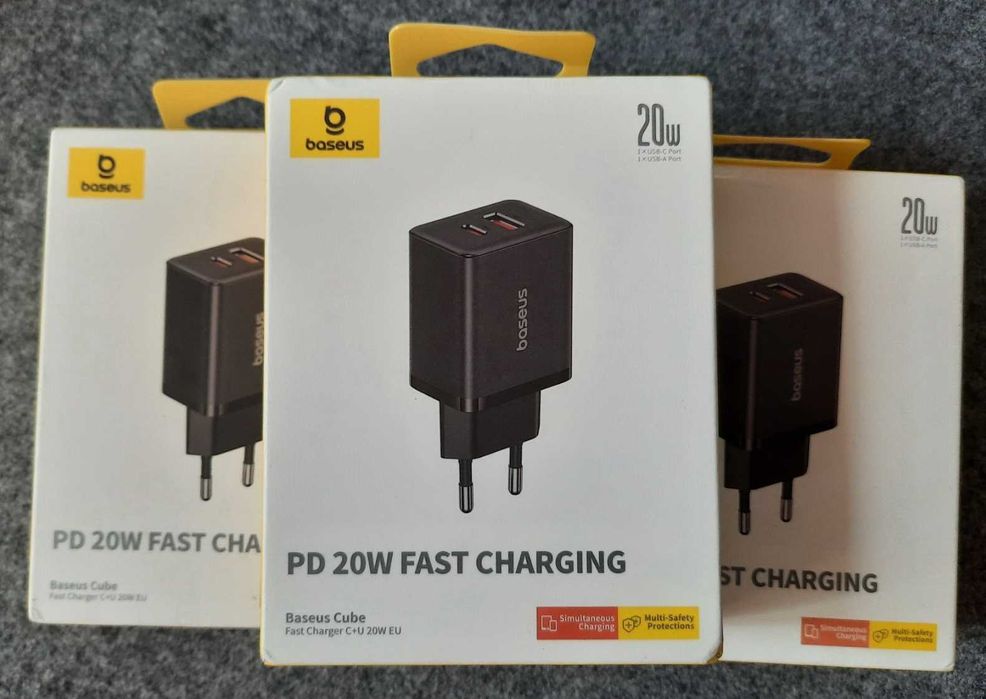 Зарядний пристрій Baseus 20W та 25W з кабелем