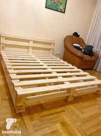 Ліжко в стилі паллет / піддонів з соснової дошки