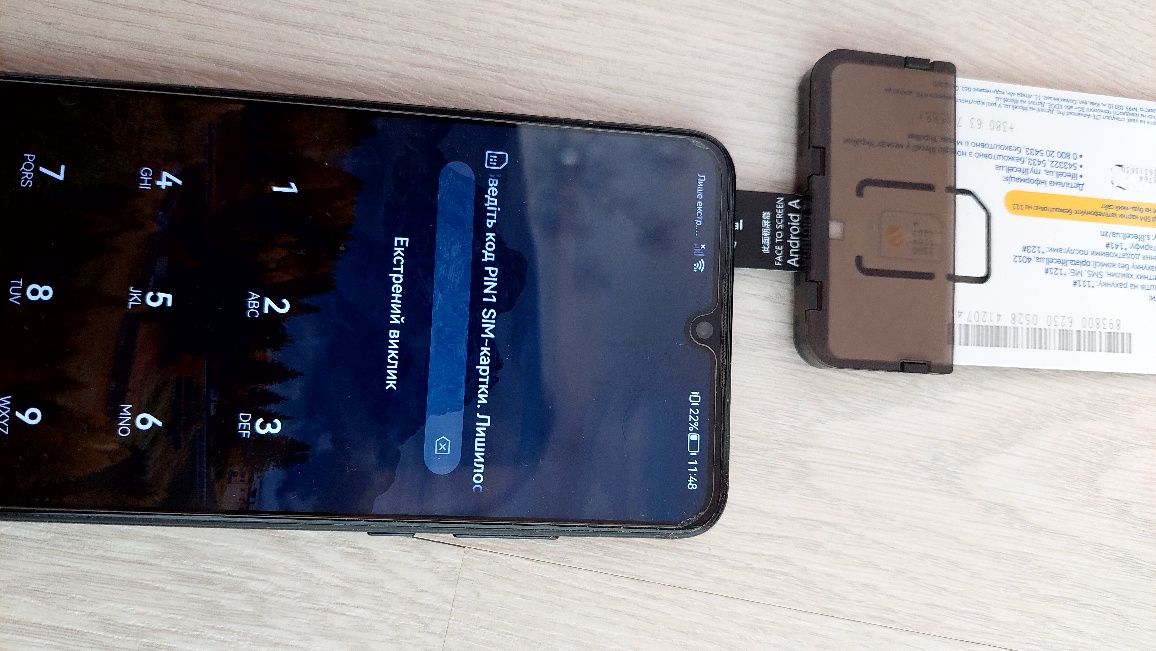 Адаптер активатор для sim карт Nano sim для телефонів Android