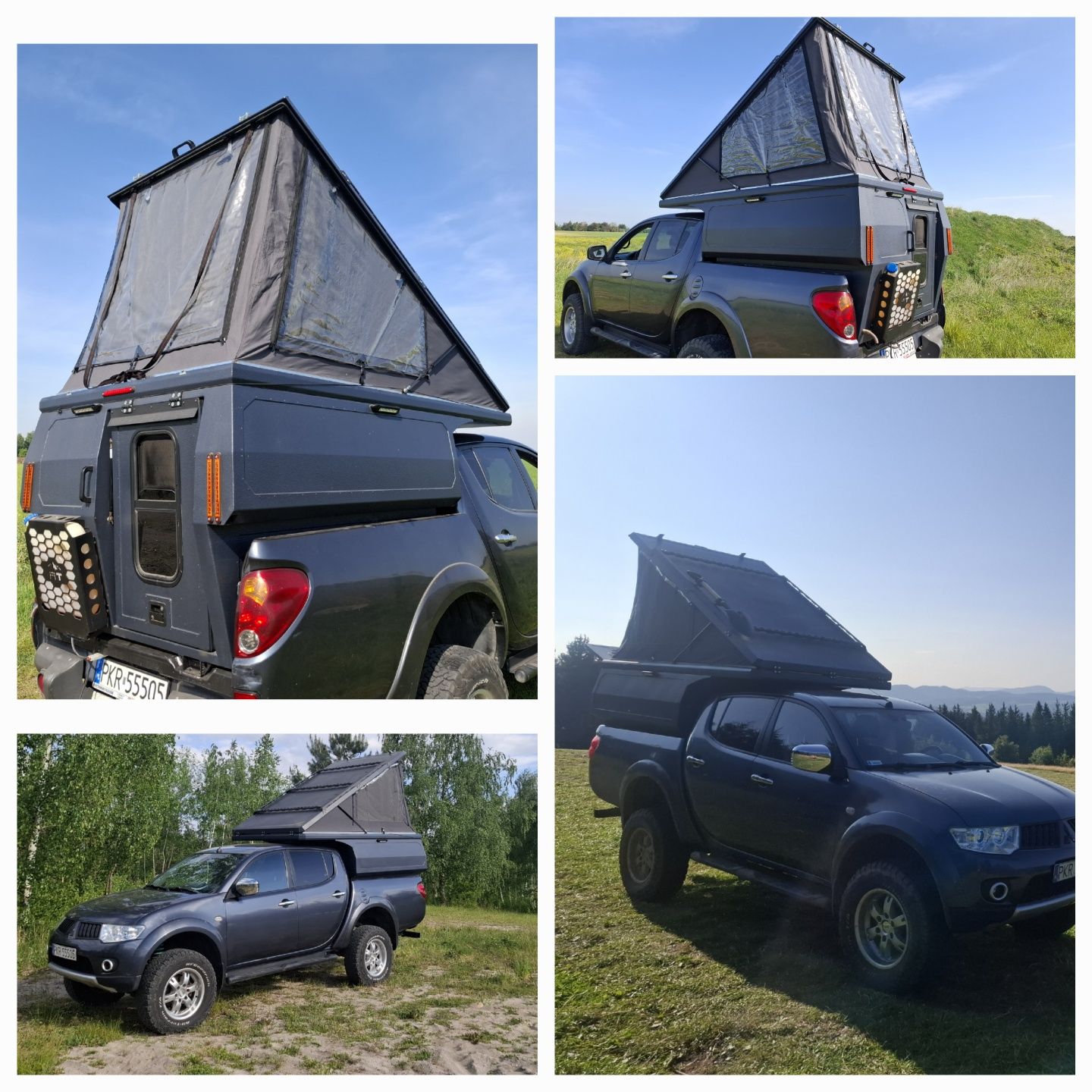 Zabudowa pickup, pickup camper, zabudowa sypialna Hilux, L200, Ranger