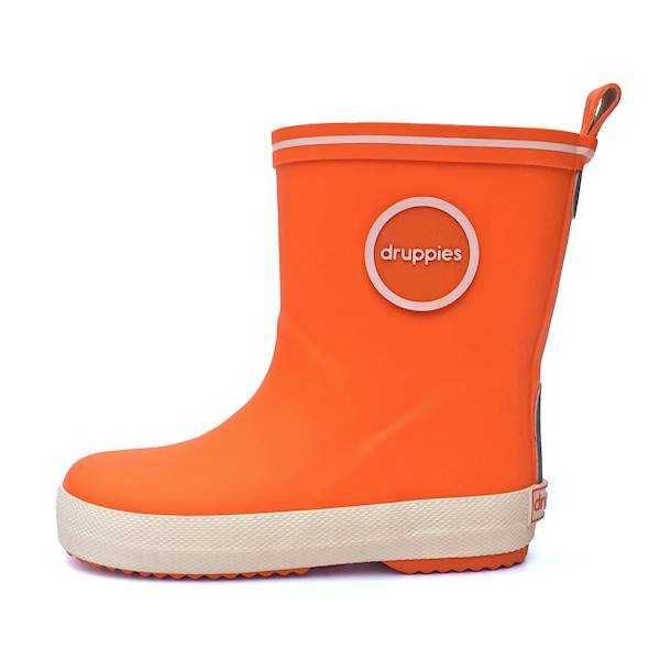 Kalosze DZIECIĘCE gumiaki LEKKIE dla dzieci gumowce FASHION 23 orange