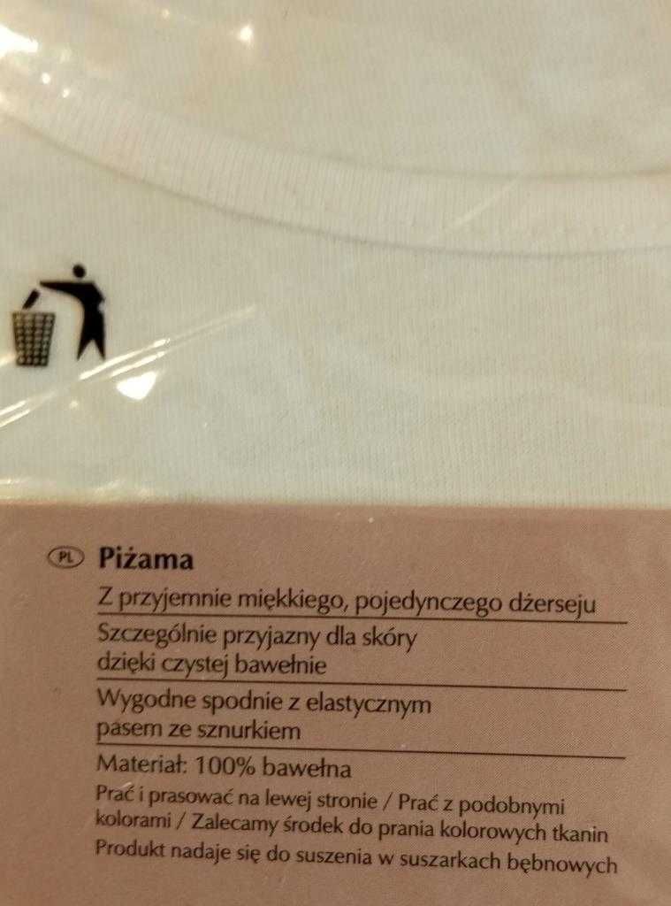 Piżama damska Jolinesse 2-częściowa, koszulka + spodenki, roz. M 40/42