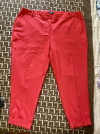 Красные штаны, брюки, большой размер