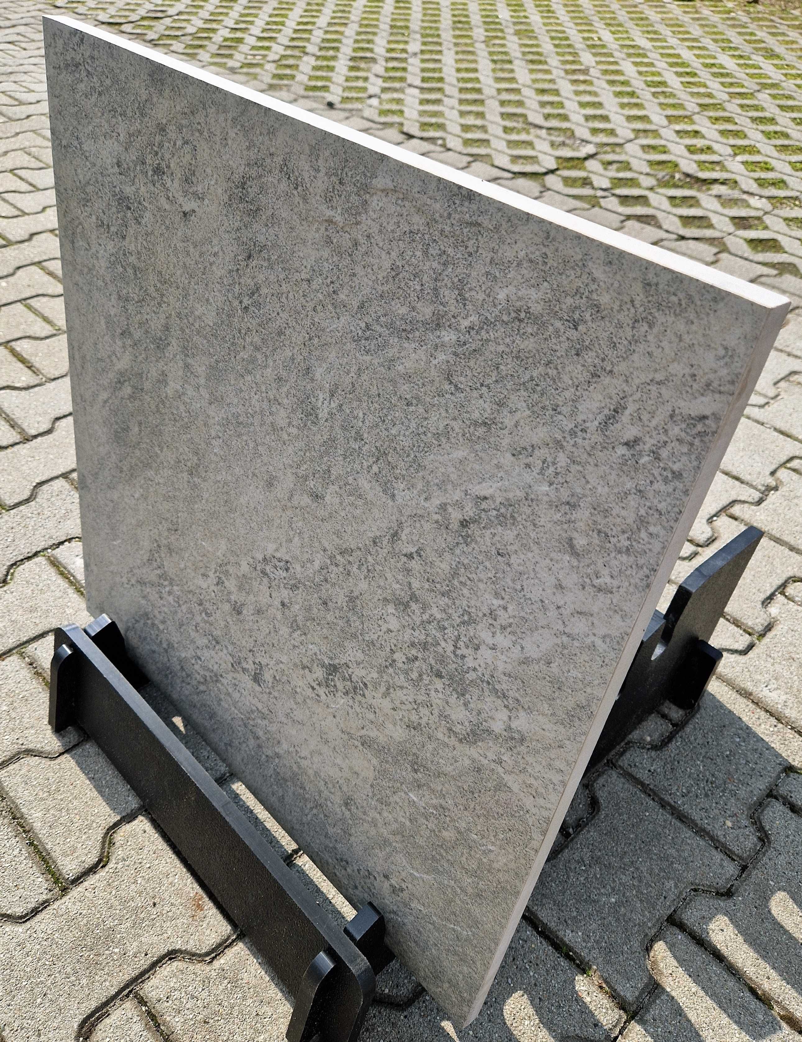 Płytki gresowe tarasowe balkonowe 60×60 2cm Quarzo Silver antypoślizgo