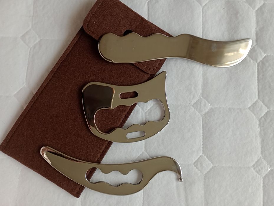 Знижка Набір блейдів для масажу / комплект массажерів 3 од. В футлярі