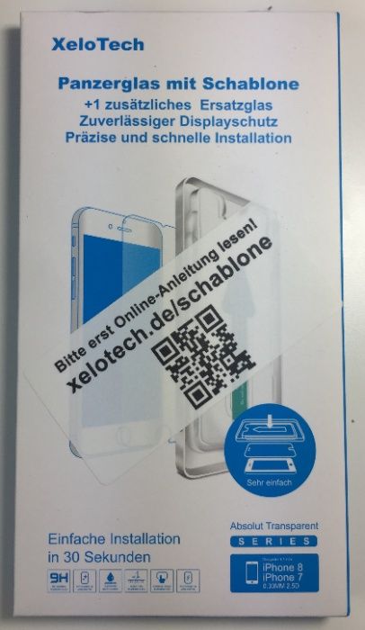 Szkło pancerne IPHONE 8/7 + szablon