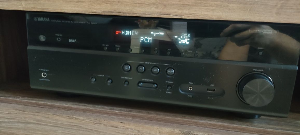 Amplituner yamaha rx-d485 plus kolumny PureeAcousticNova