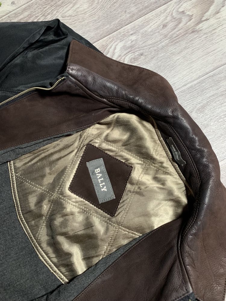 Куртка Bally Vintage Leather Jacket Made in Italy