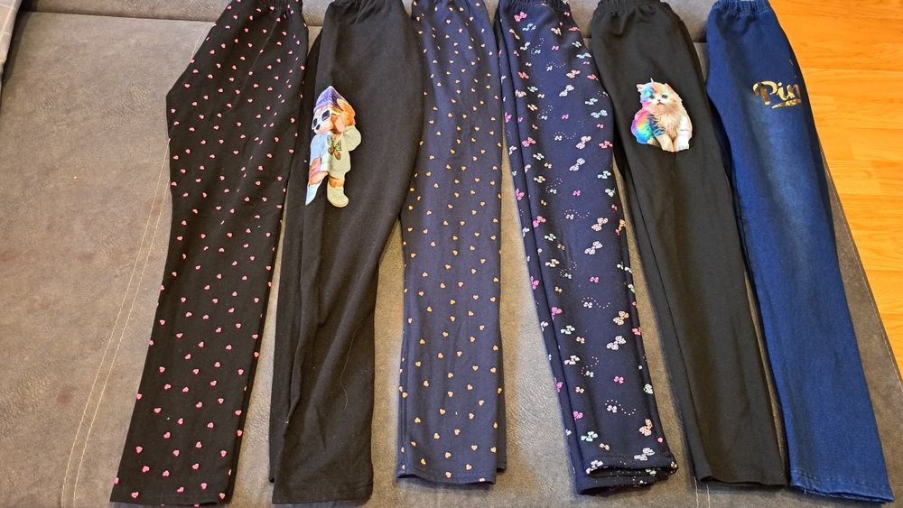 Legginsy Ocieplane dla dziewczynki roz.146