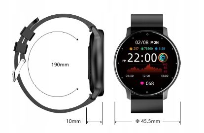 Zegarek Smartwatch Sms Kroki Puls Polskie Menu