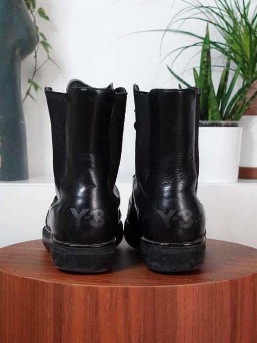 Y-3 Yohji Yamamoto skórzane buty męskie, rozmiar 45, używane, designer