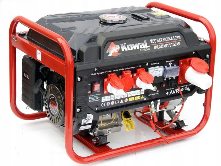Profesjonalny Agregat Prądotwórczy 5,2kw Generator Avr+ Miedź Stojan K