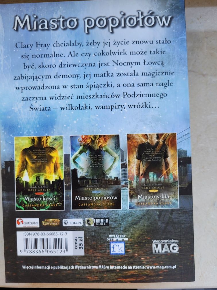 Dary Anioła Miasto popiołów. Tom 2
