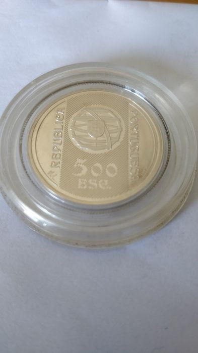 Moeda 500 escudos prata Banco de Portugal