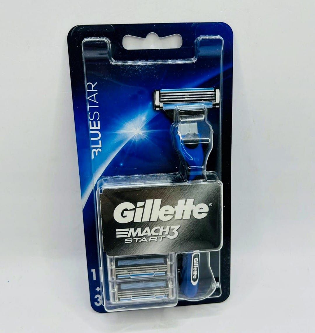 Gillette Mach 3 Bluestar maszynka +  3 wkłady