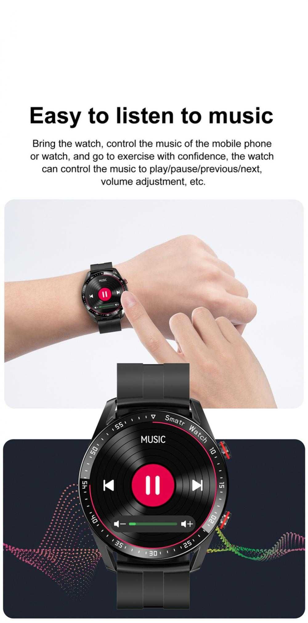 Smartwatch HW20A, BT Calling, IP67 srebrny - Nowy