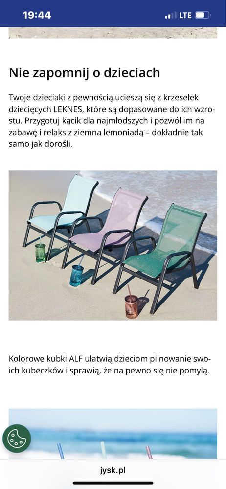 Krzesełko ogrodowe dziecięce