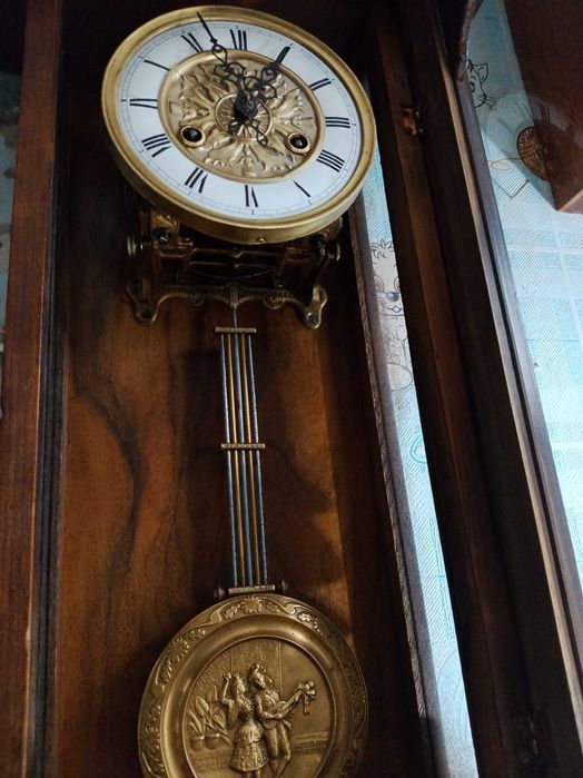 Часы настенные старинные Friedrich Mauthe, Schwenningen (FMS) XIX в.