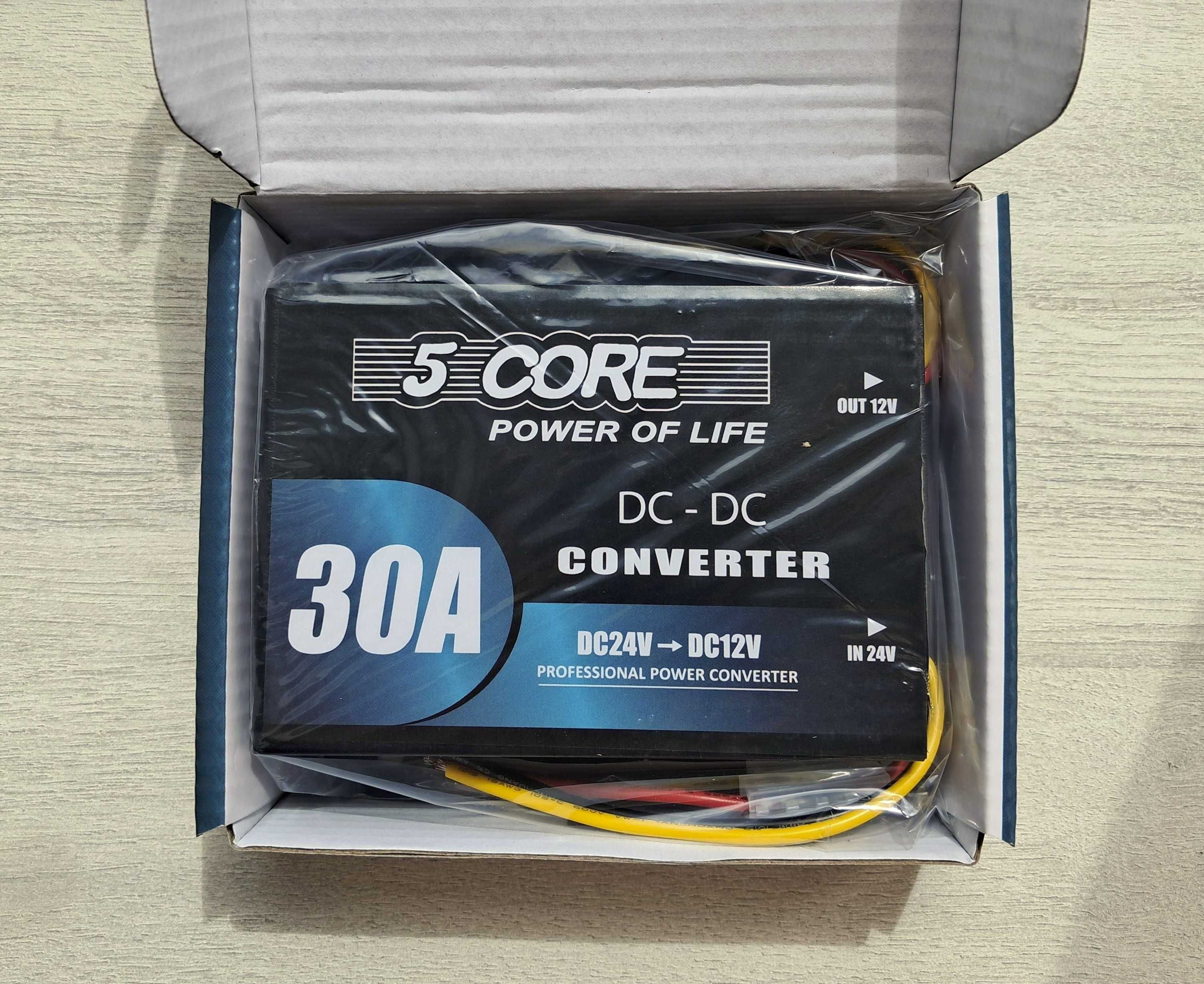 Преобразователь DC/DC с 24V на 12V 30A