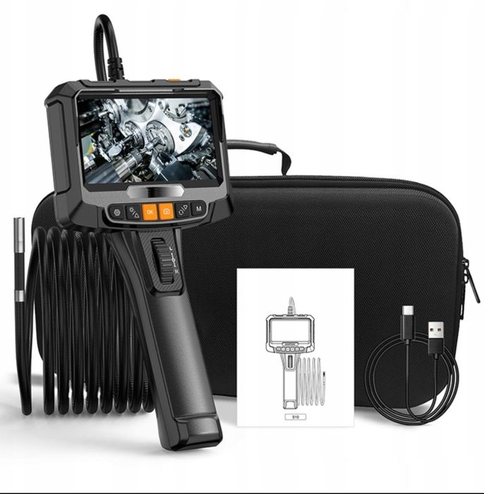 Kamera inspekcyjna endoskop z ruchomą końcówka 6mm 2 metry+ SD 32GB.