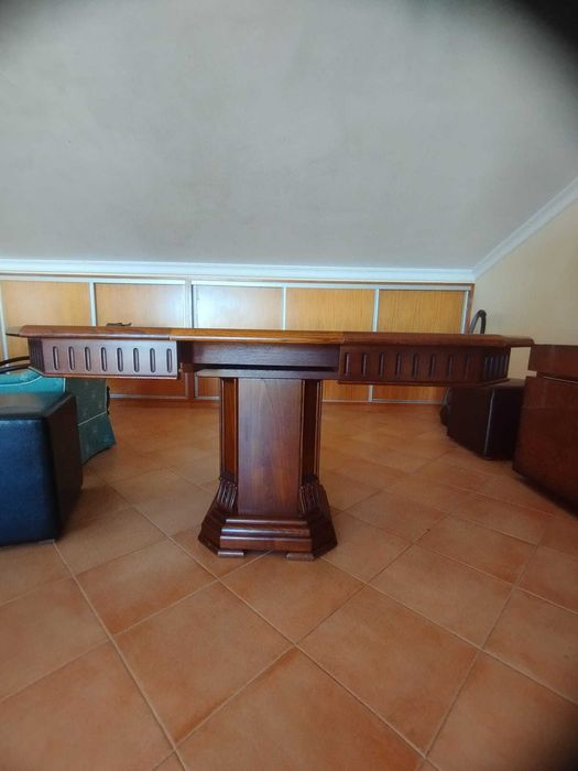 Mesa madeira maciça - MOGNO (extensível)