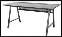 Biurko gamingowe, czarny, 160x80 cm, Ikea UTESPELARE