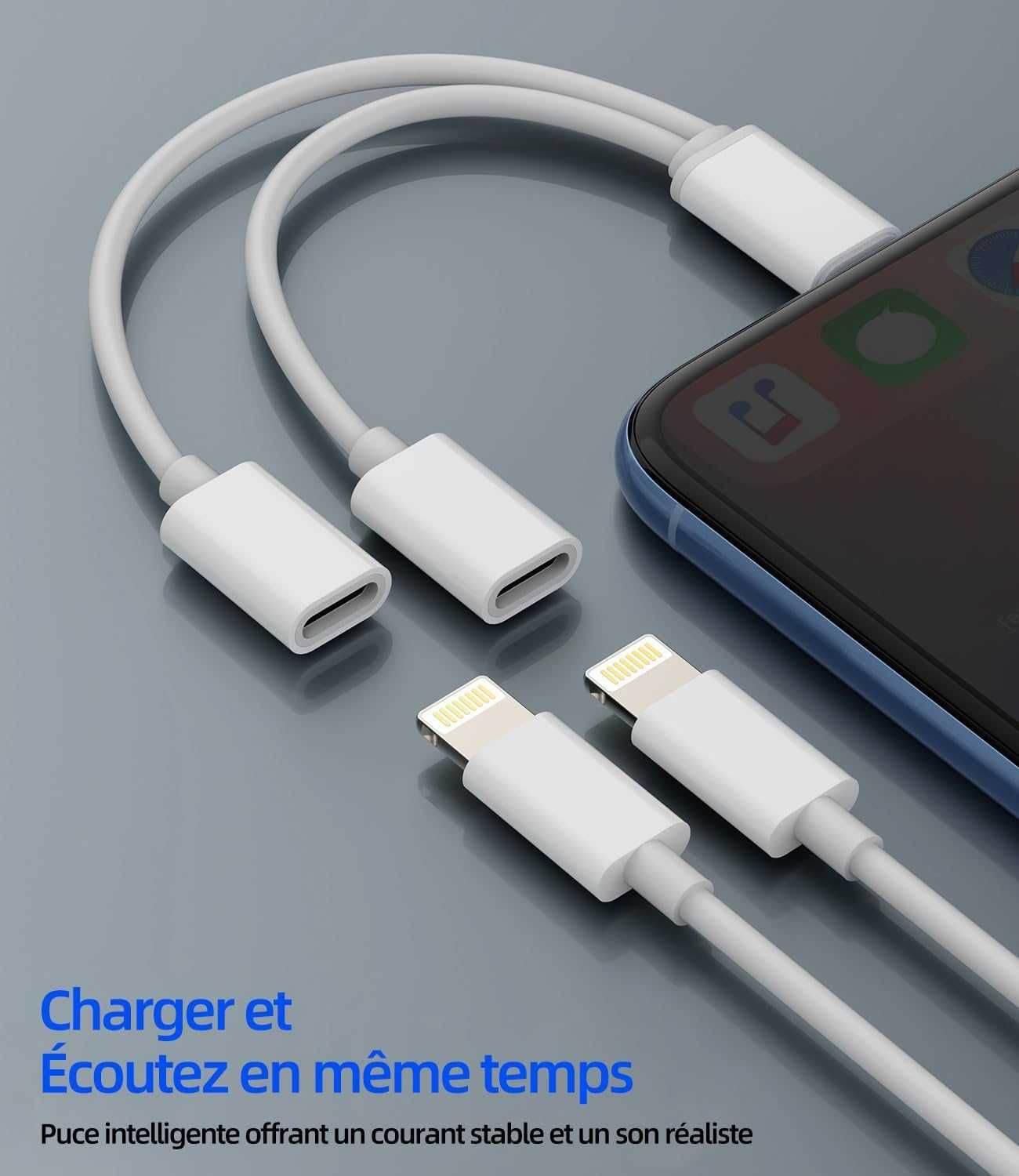 Adapter Lightning do gniazda audio do ładowania iPhone