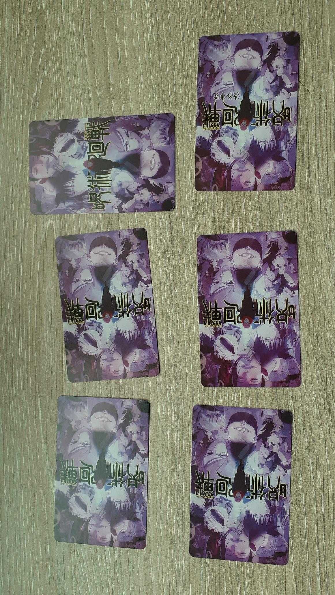 Cartas do anime Jujutsu kaisen novo Gojo, Sukuna, Nanami