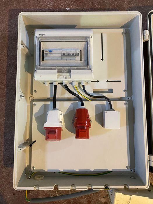 Quadro elétrico de obra