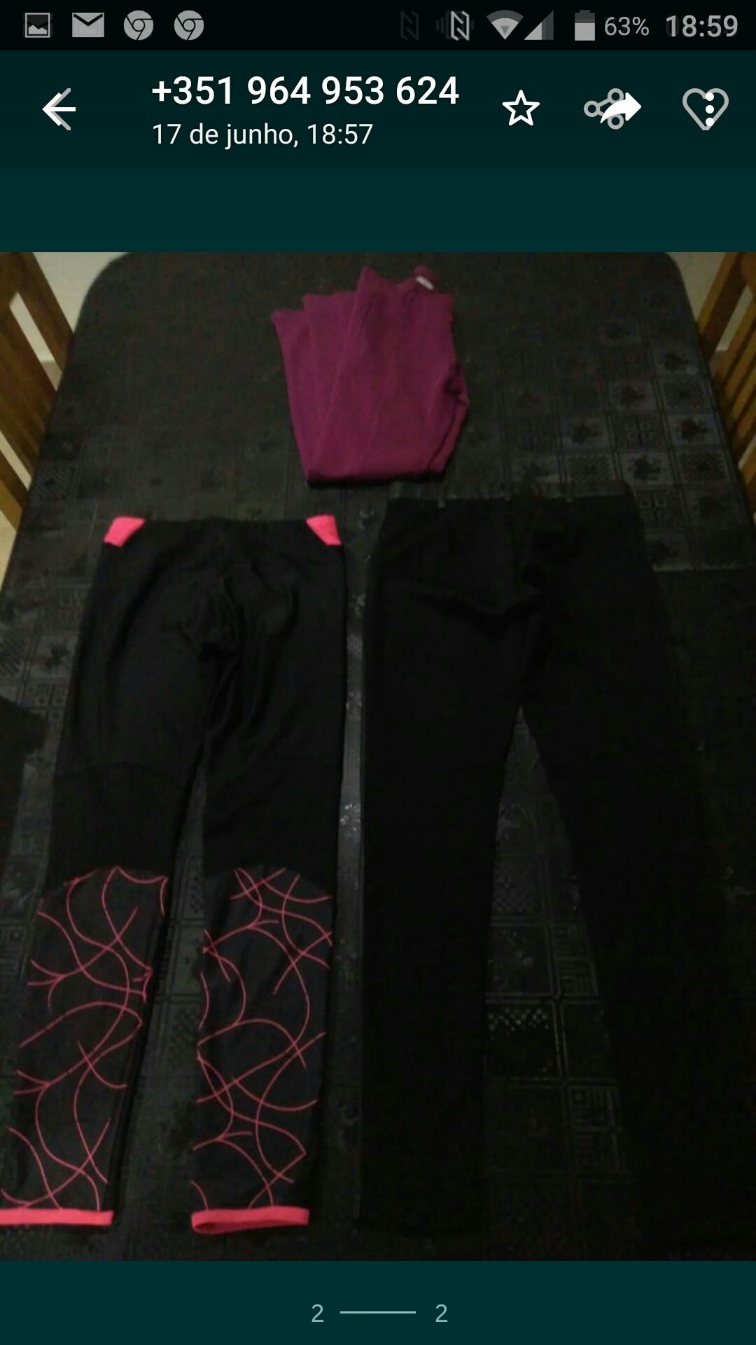 Legging (Decathlon) e Calça de Napa (Mayoral) p/Menina de 11/12 Anos