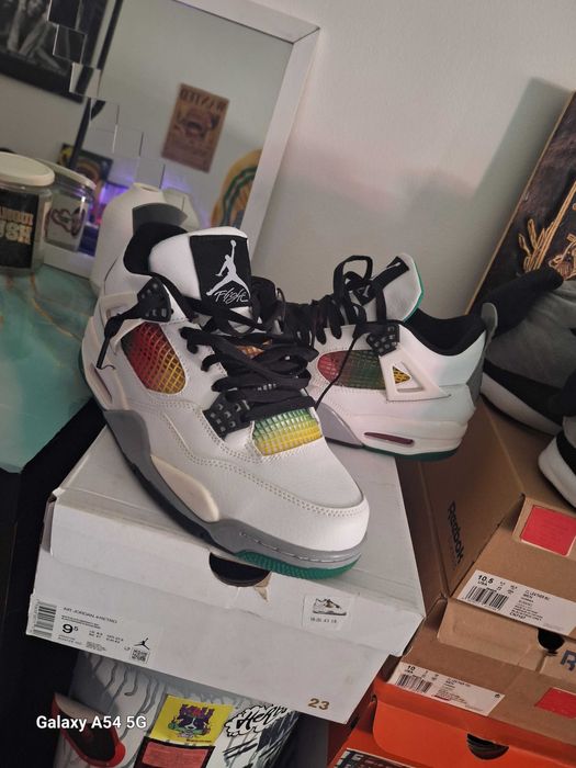 Jordan retro 4 (rasta edition) usados 2 vezes