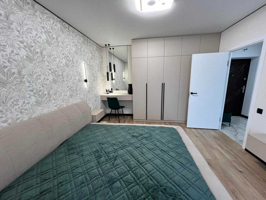 Стильна 1к, Озерна, дизайн ремонт, інд опалення