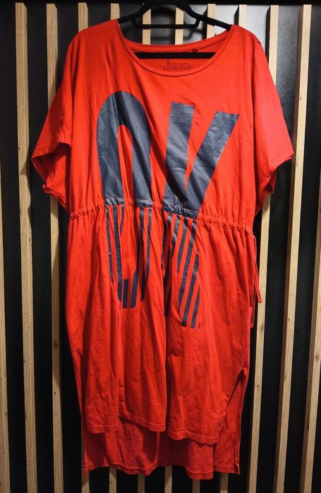 Tunika damska 40, oversize ze ściągaczem, CARRY