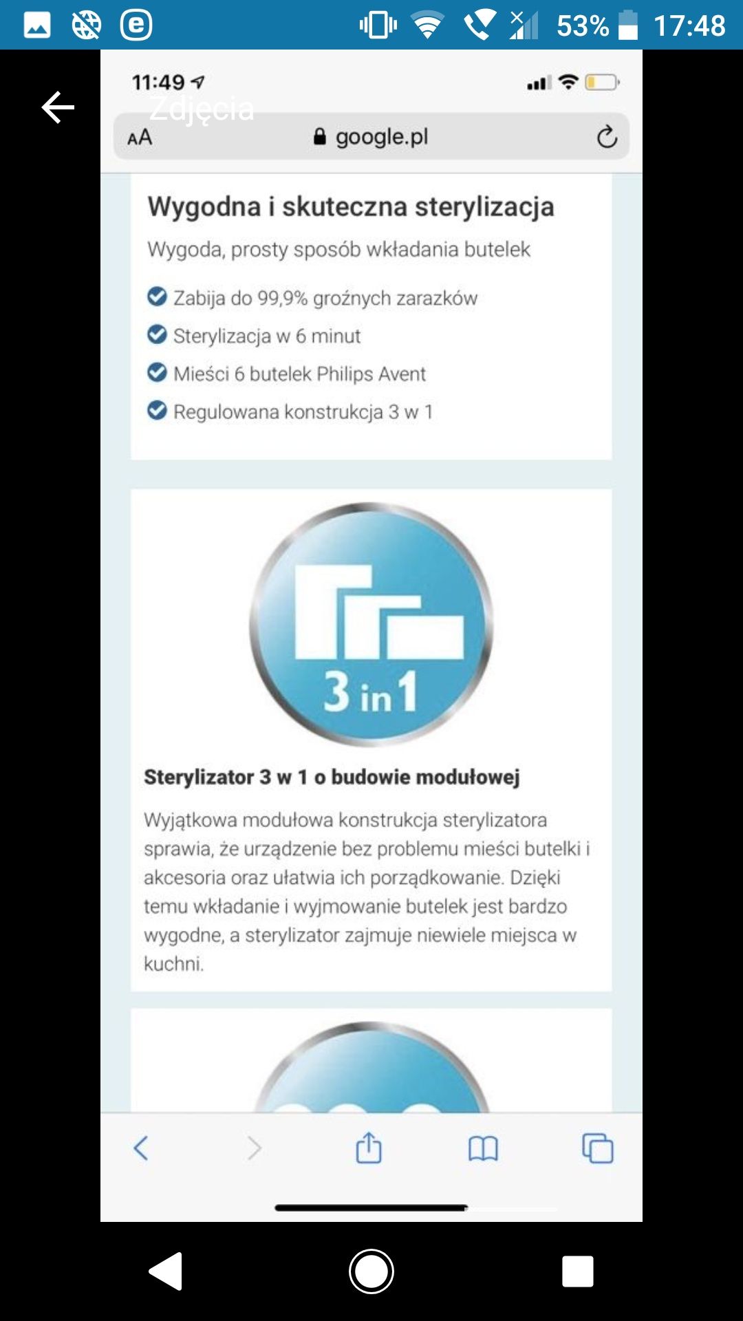 Sprzedam sterylizator Avent 3w1