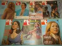 7 Revistas RADIO & TELEVISÃO de 1970/71 . Preço do LOTE