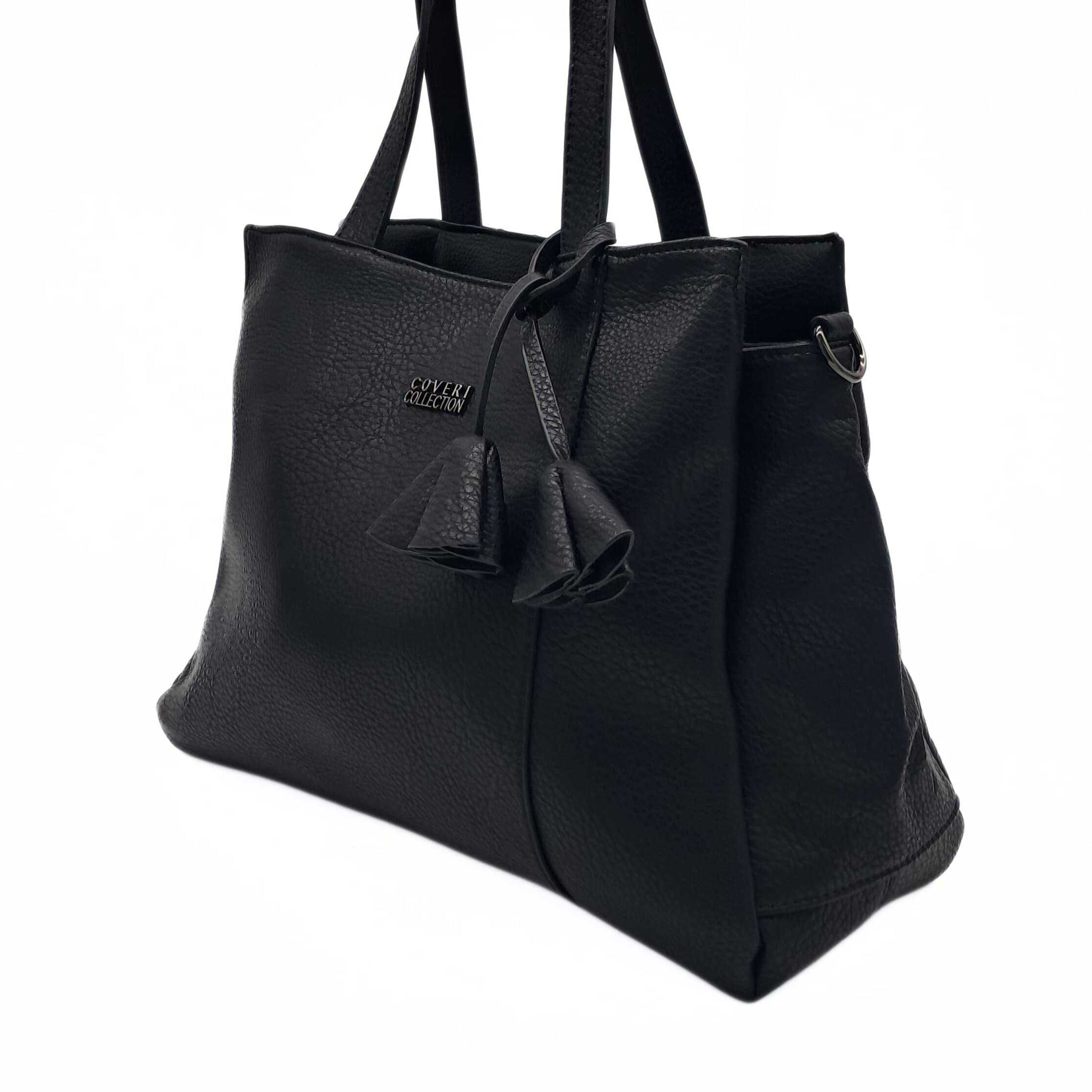 Czarny kuferek Coveri Collection torebka