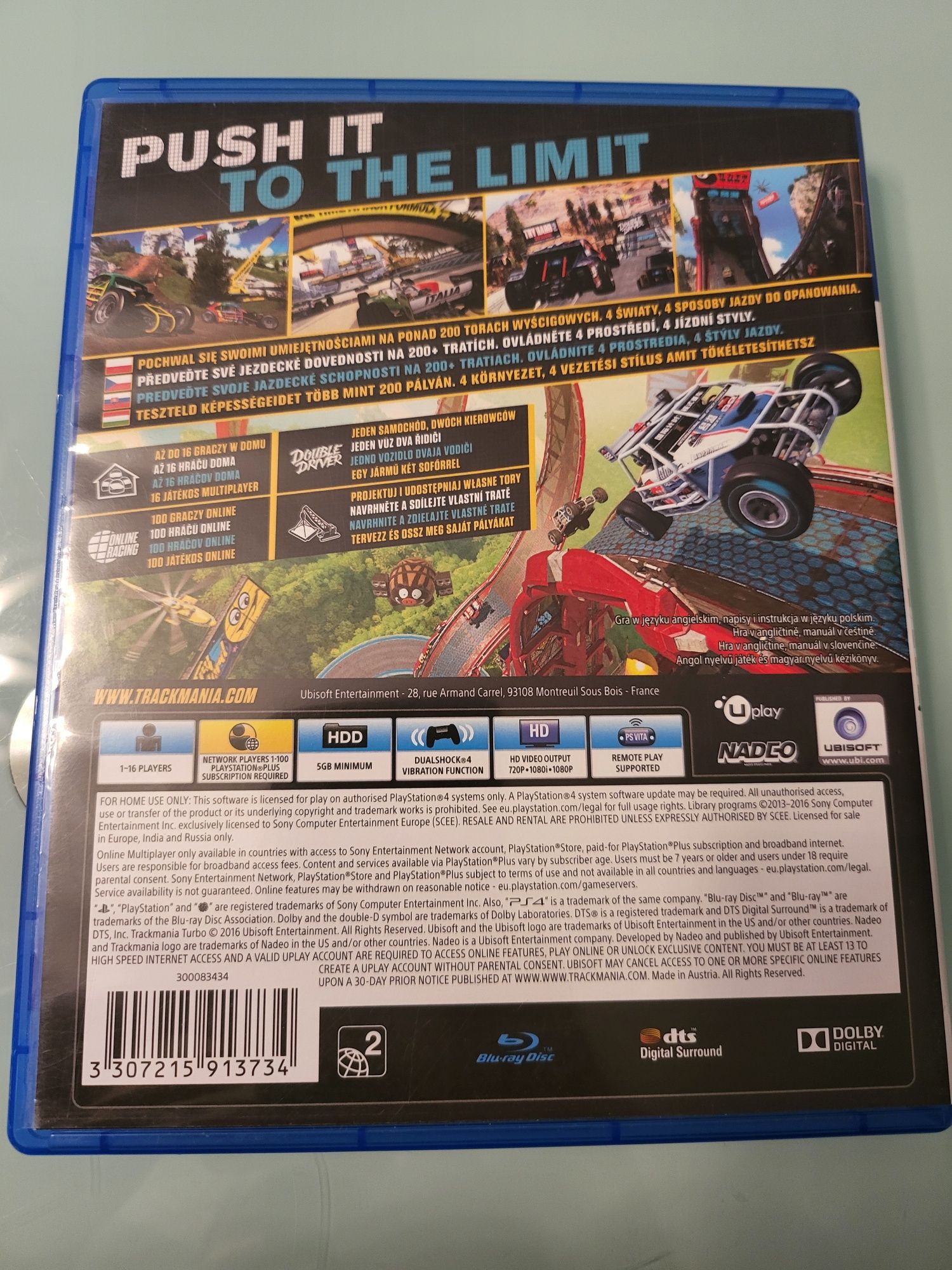 Gra Trackmania turbo PlayStation 4