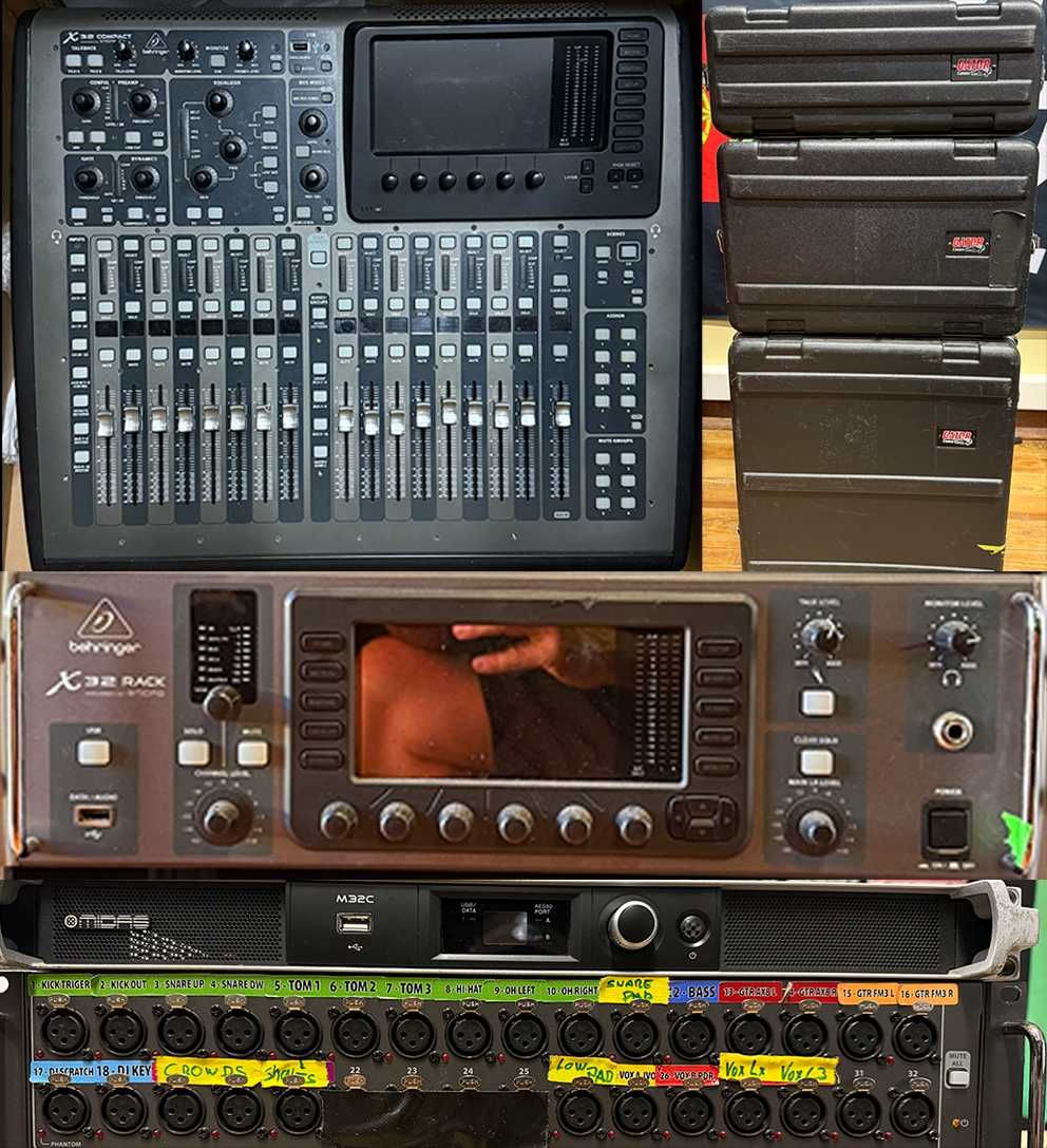 Behringer X32 Compact / X32 Rack / S16 / S32 / M32C / Racks estrada