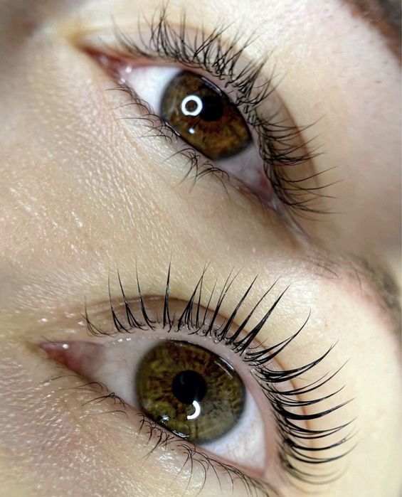 Ламинирование ресниц, Ламинирование бровей