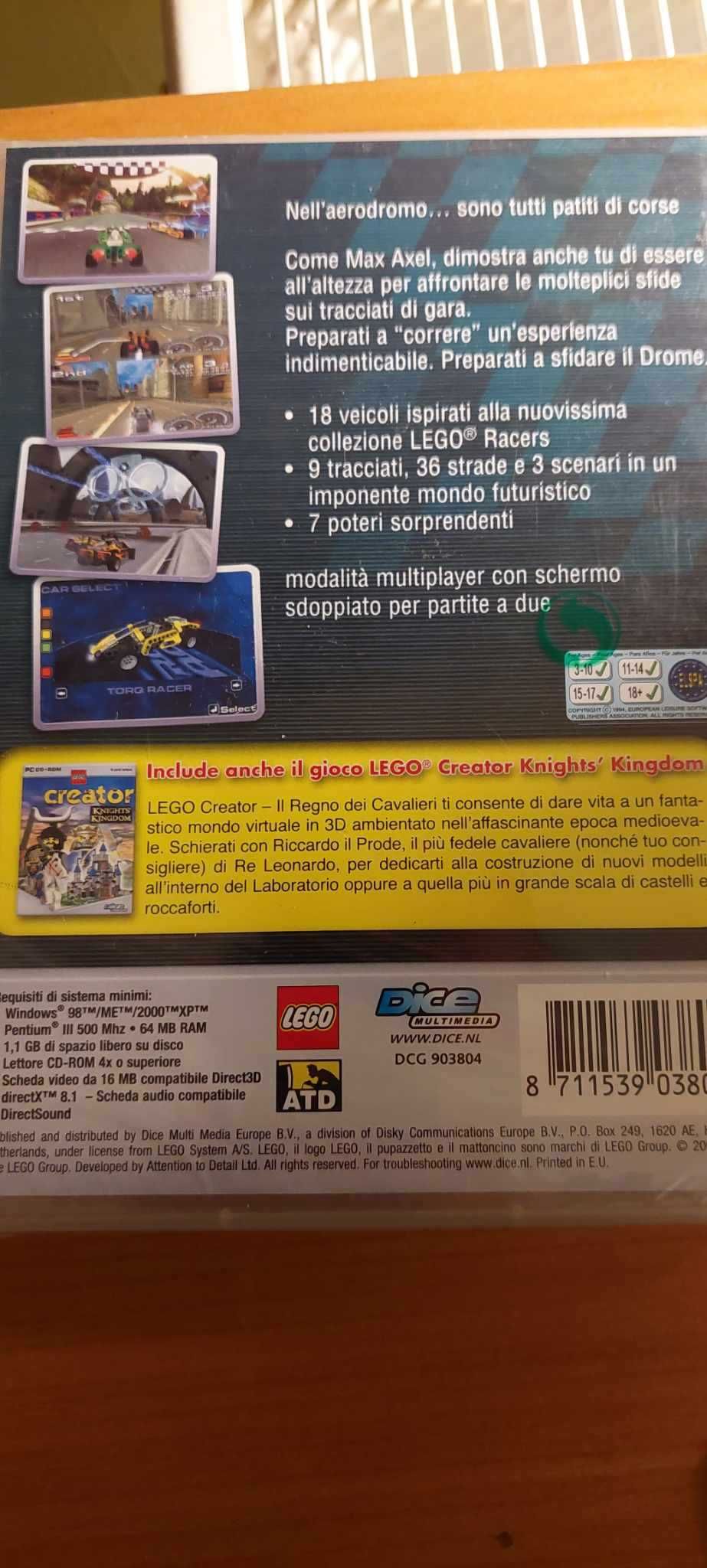 Gra Lego Drome Racers i Knight Kingdom