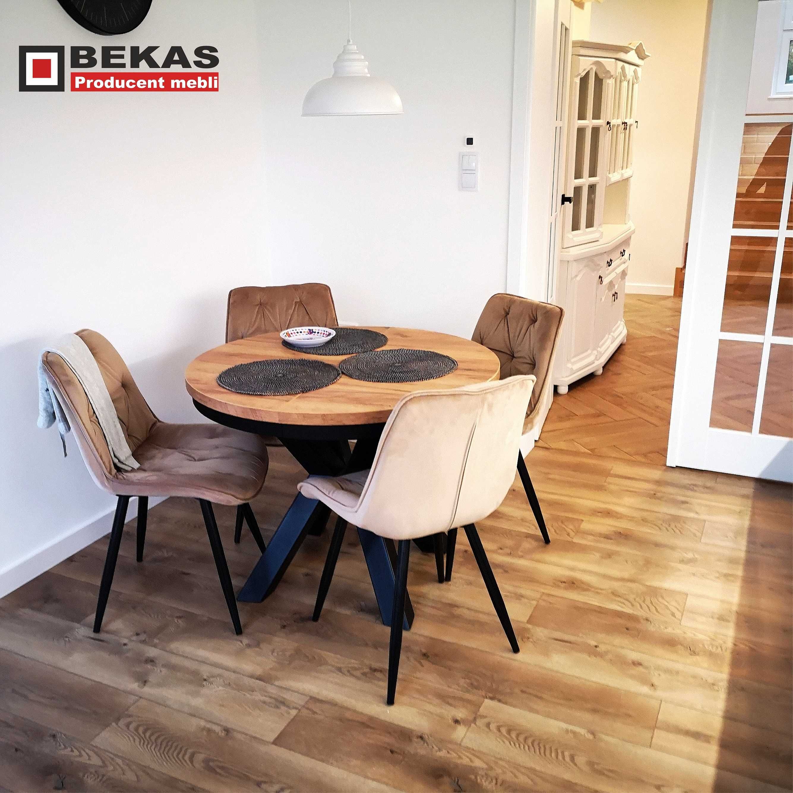 Biała Witryna Barek 181` Premium Struktura Dąb Lakier. Producent BEKAS