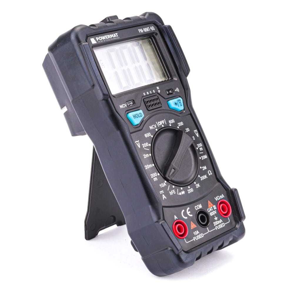 POWERMAT Multimetr Cyfrowy Elektryczny Miernik Prądu Lcd PM1044