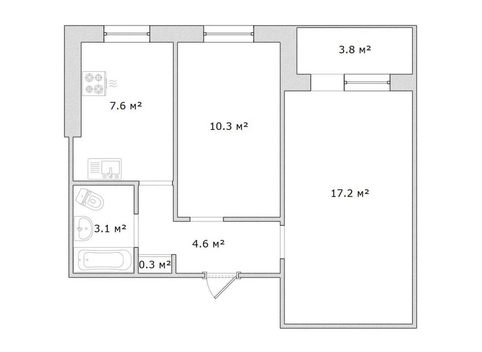 Продам уютную 2к квартиру Победа Набережная