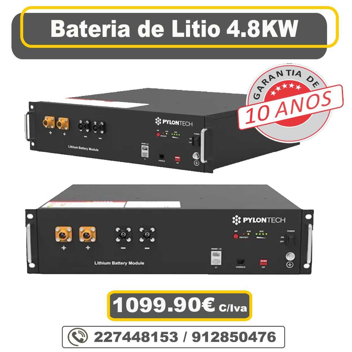Bateria de Lítio PYLONTECH 48V 3.6Kw – US3000