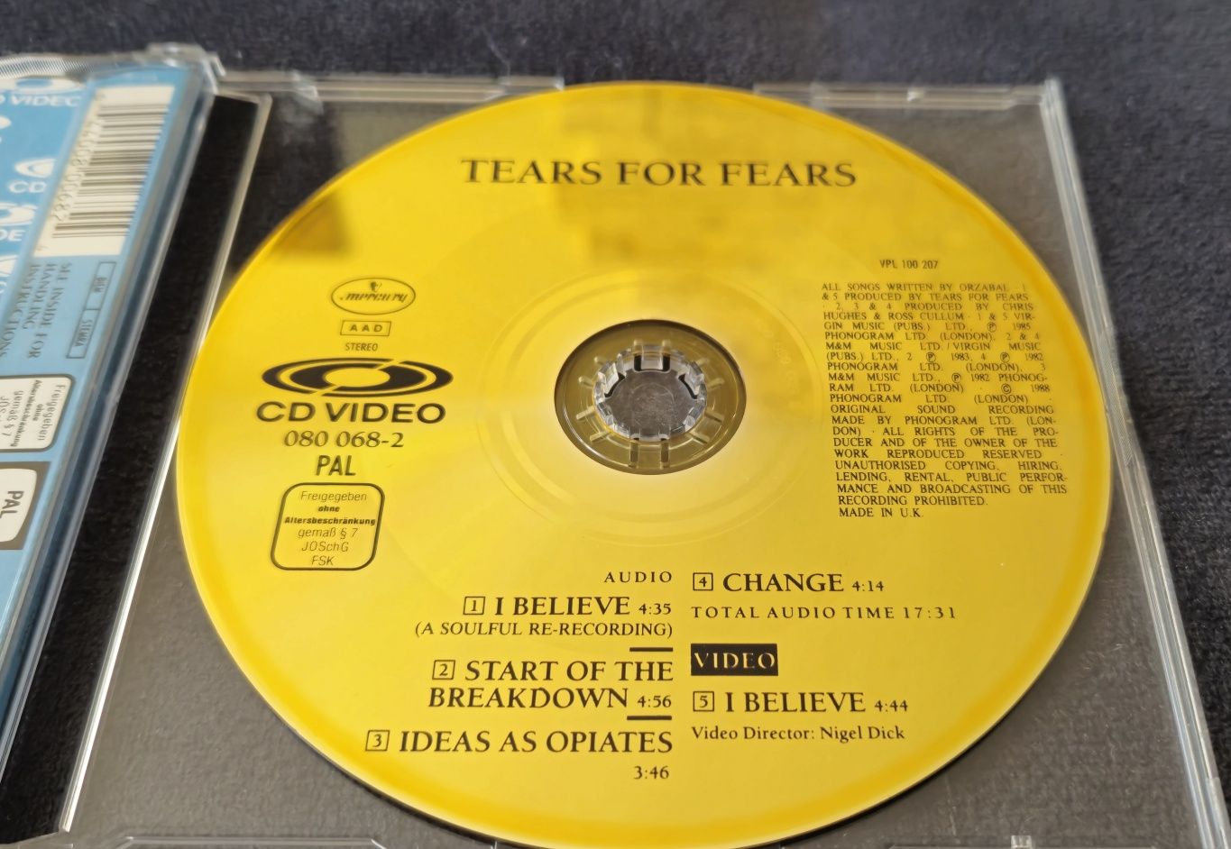 Tears for fears I believe video cd maxi single 1988