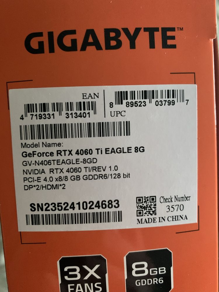 Gigabyte Geforce rtx 4060 Ti Eagle