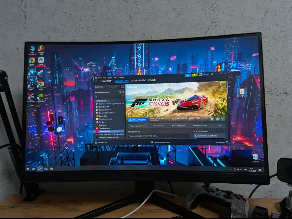 Монітор 23.6 MSI Optix G24C4 Full HD 1500R VA / 144 GHz / sRGB
